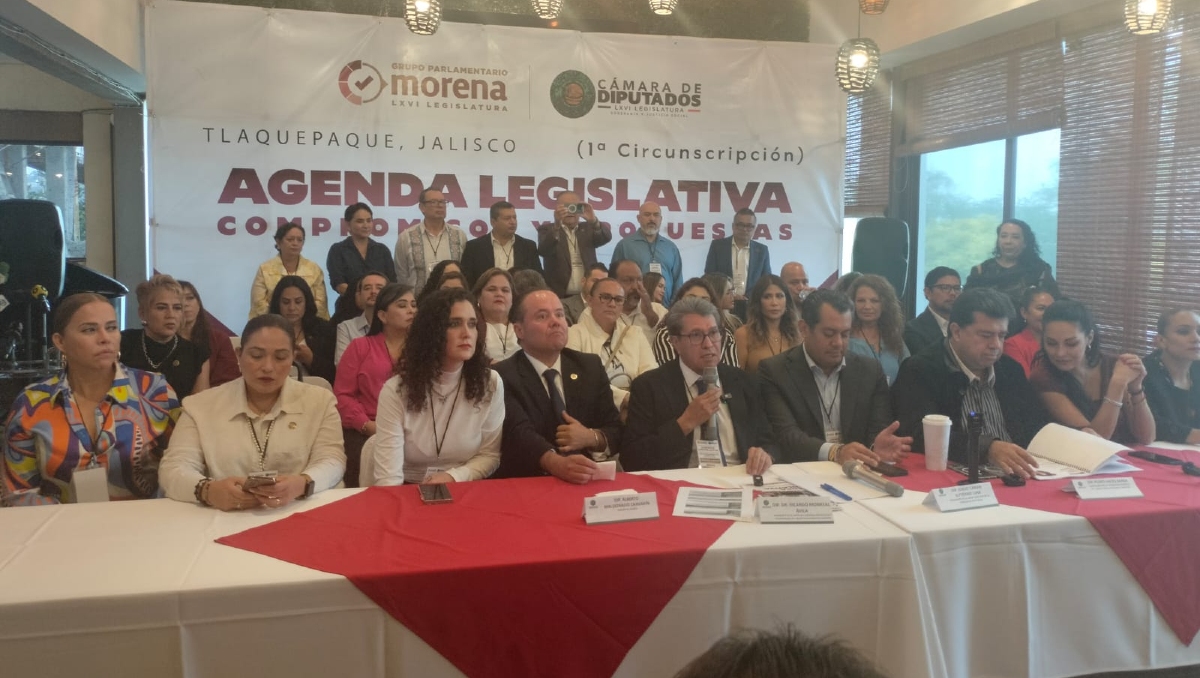 Legisladores federales de Morena se reunieron este día en Tlaquepaque, Jalisco (Foto: Sonia G. Gamiño)