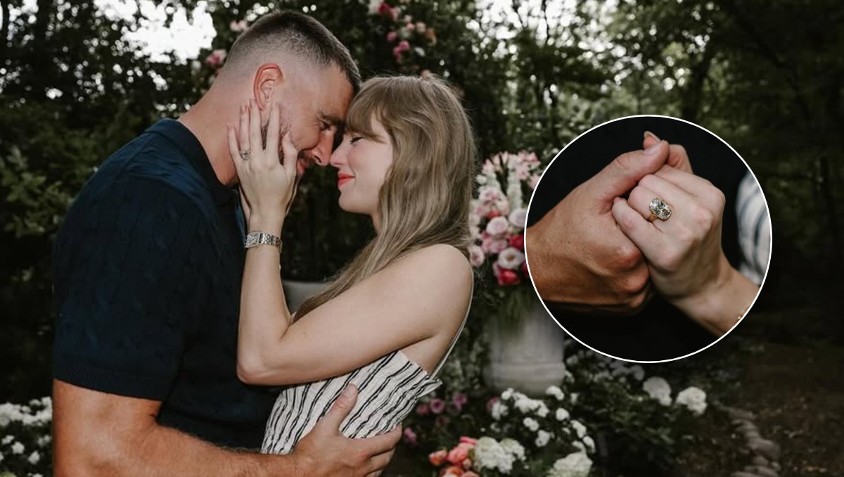 Así es el lujoso anillo de compromiso de Travis Kelce para Taylor Swift