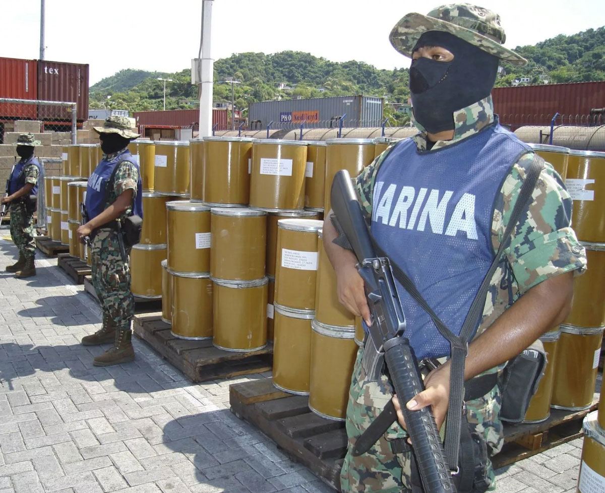 Manzanillo es un punto de entrada clave para los productos químicos chinos que se utilizan para la fabricación de fentanilo.