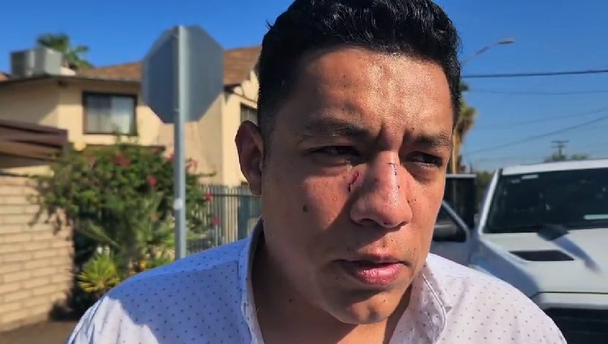 El periodista comentó que logró esquivar el golpe, pues los hombres pretendían noquearlo. (Especial)