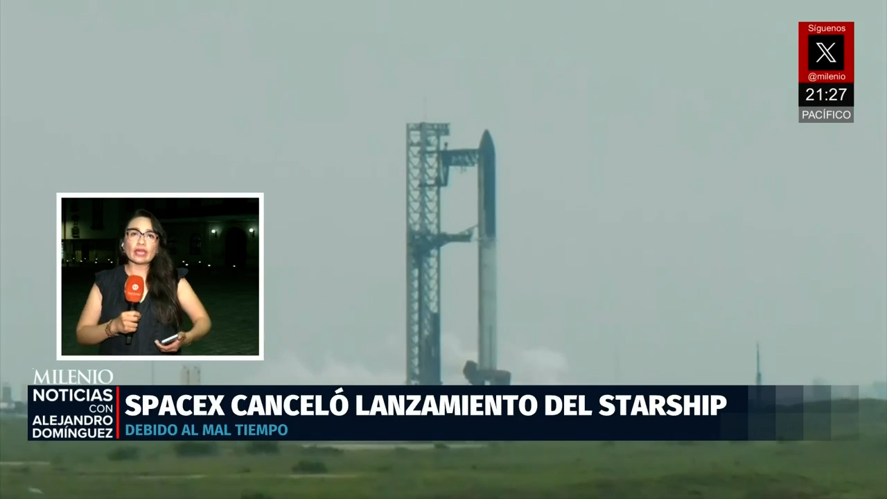 SpaceX suspende lanzamiento por mal clima y enfrenta protesta de activistas