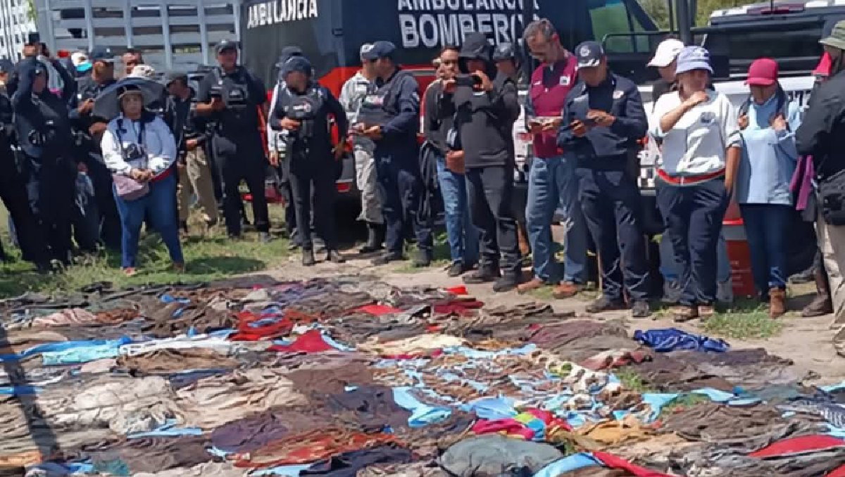 En el primer día de búsqueda hallaron una bolsa con ropa de interés forense. Foto: (Especial)