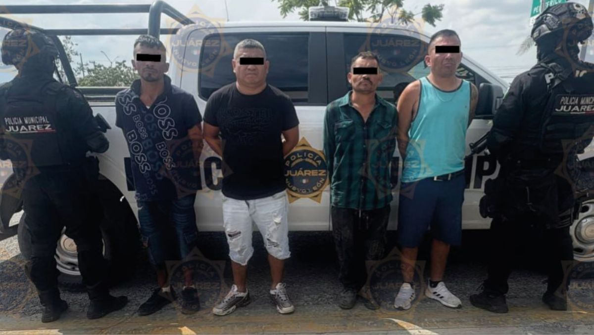 Los detenidos fueron identificados como Carlos Arturo “N", Bryan Manuel “N”, Miguel Ángel "N" y Bartolo “N”. | Especial