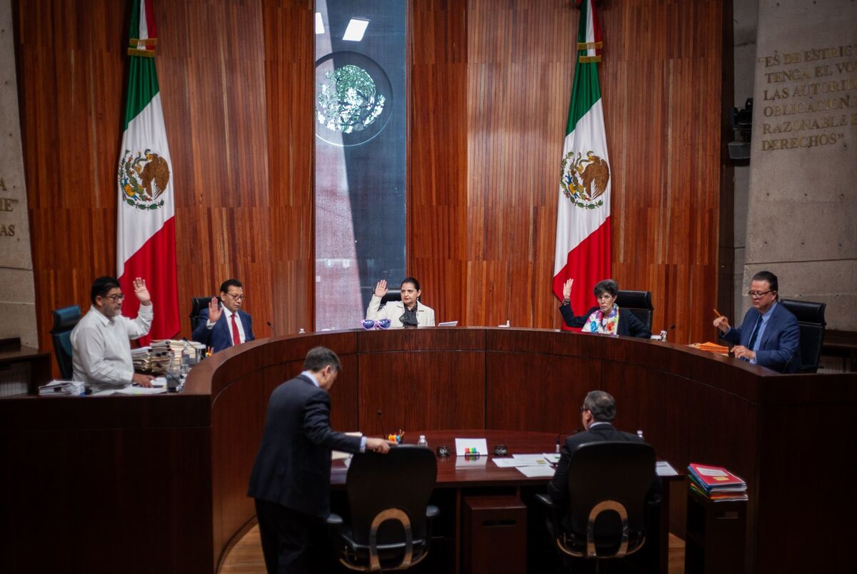 Encabezado por Mónica Soto,  magistrada presidenta, se lleva a cabo sesión pública del TEPJF. | Cuartoscuro