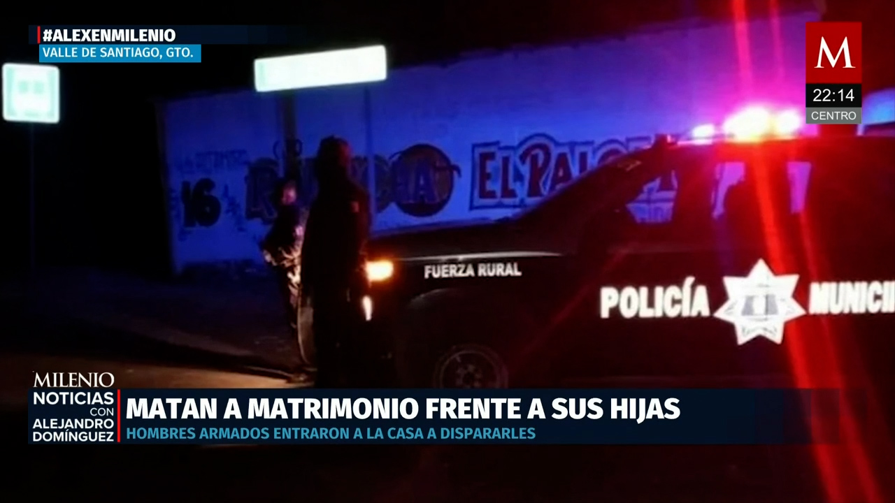 Dos menores hospitalizadas tras presenciar homicidio de sus padres en Guanajuato
