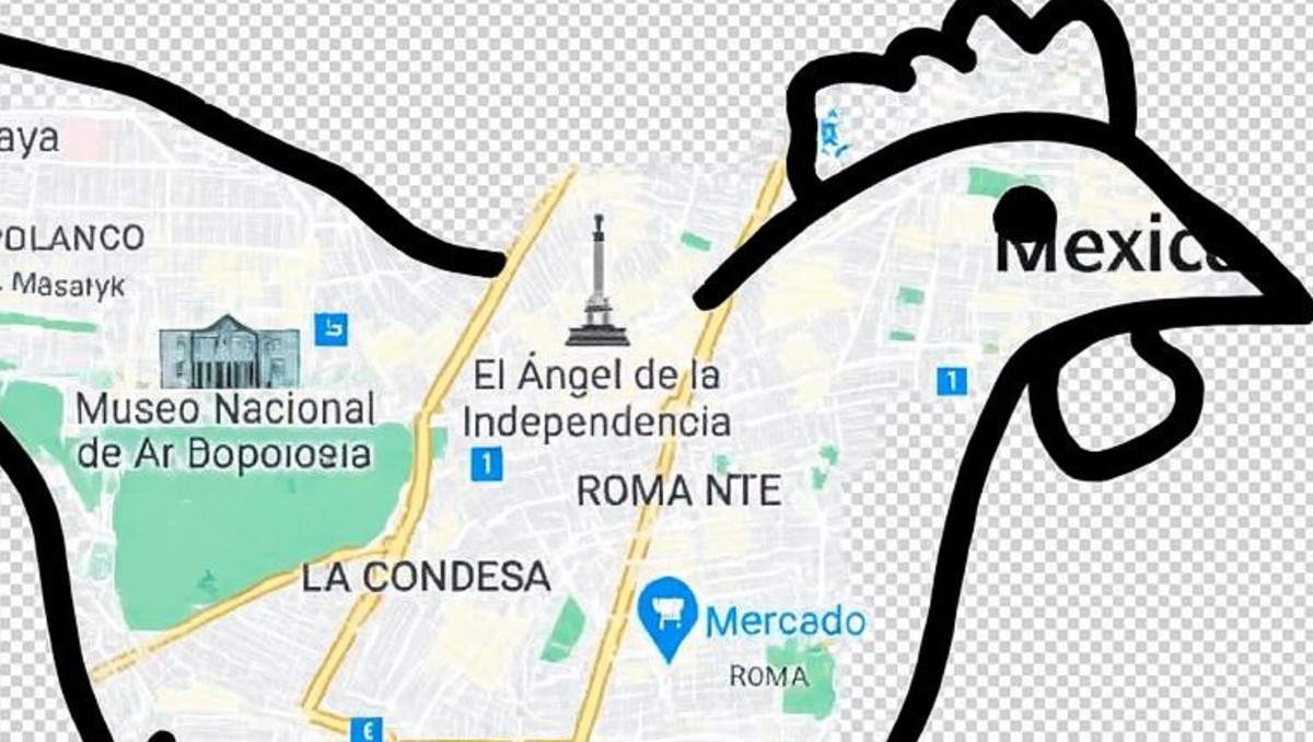 Parte del mapa que se hizo viral | Especial