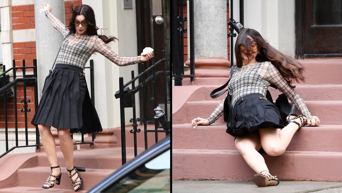 Anne Hathaway sufre accidente durante filmación de El Diablo Viste a la Moda 2 | ESPECIAL