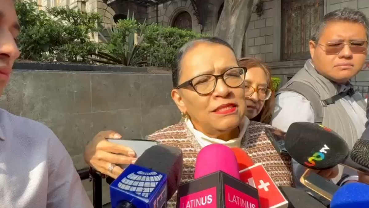 La secretaria de Gobernación, Rosa Icela Rodríguez, fue entrevistada sobre el conflicto de ayer. | Silvia Arellano