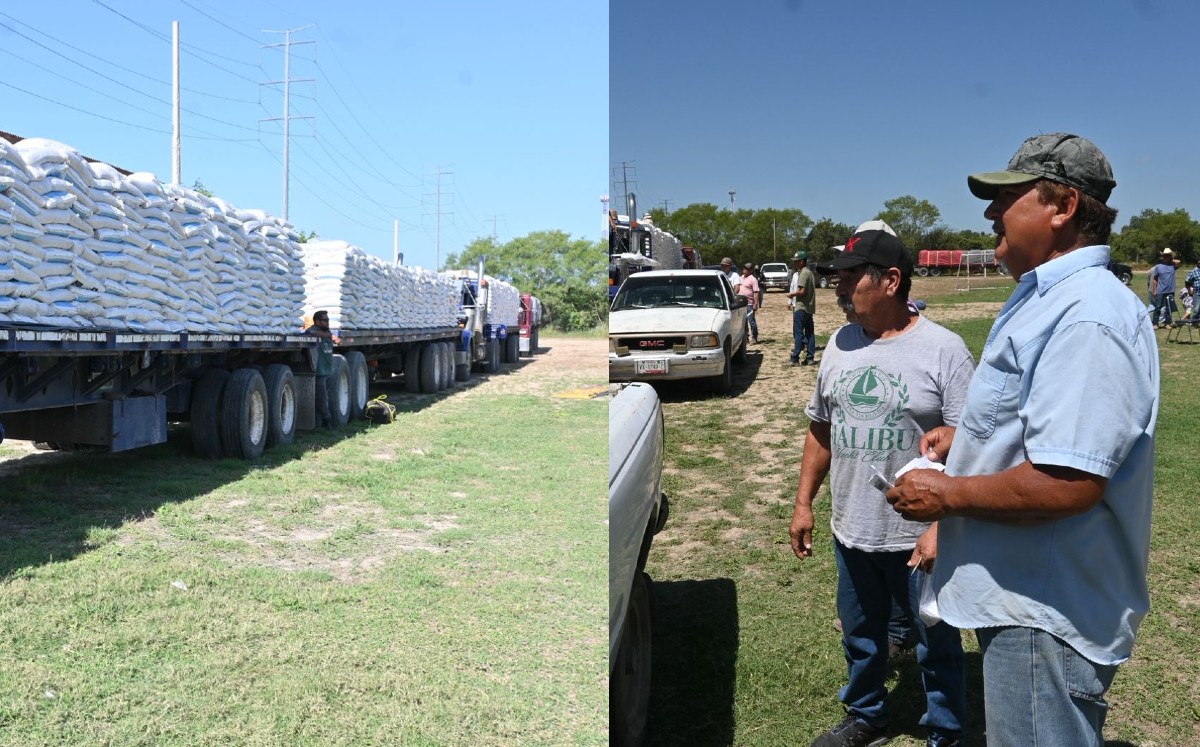 Toneladas de fertilizantes fueron entregados a citricultores.