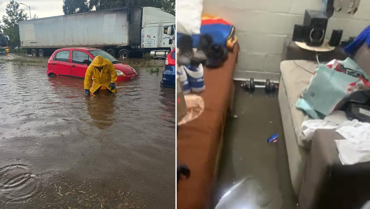 Tormenta en Tizayuca provoca inundaciones en domicilios y calles