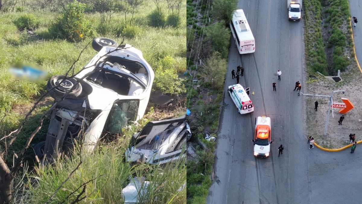El accidente dejó un saldo de cinco personas muertas y dos heridas. | Especial - Ángel Mercado