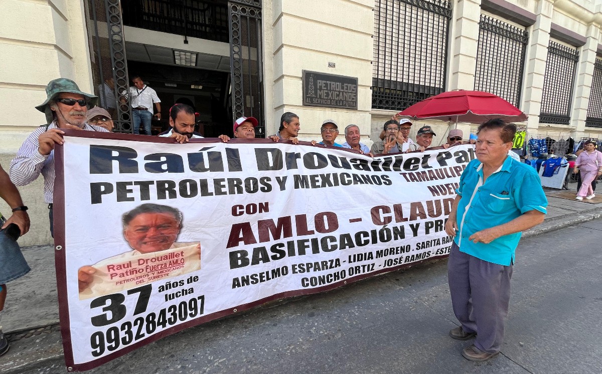 Integrantes del movimiento nacional de petroleros. | Yasmín Sánchez
