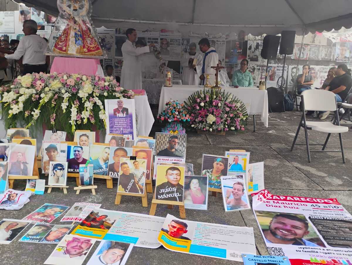 Celebran misa por los desaparecidos en Jalisco. (Gloria Reza)