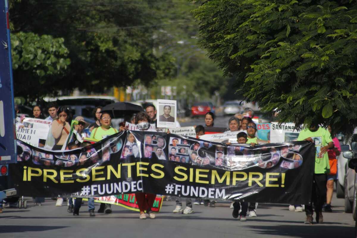 colectivas como Fuundec y VIDA participaron en las movilizaciones del Día Internacional de las Víctimas de Desapariciones Forzadas. | Manuel Guadarram