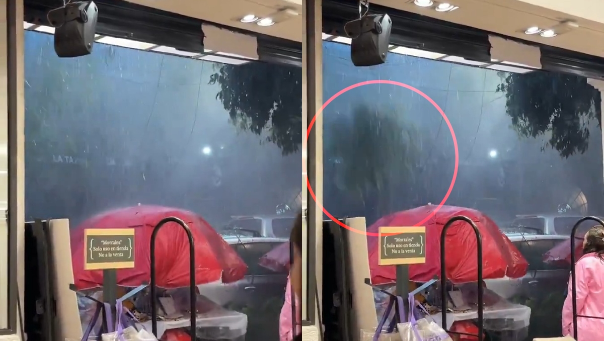 La bruma de viento lluvia imposibilitaba la visión. | Especial