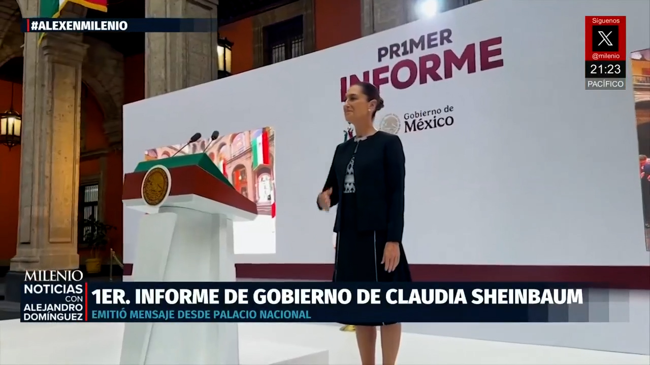 Claudia Sheinbaum presenta su primer informe en Palacio Nacional con ausencias notorias