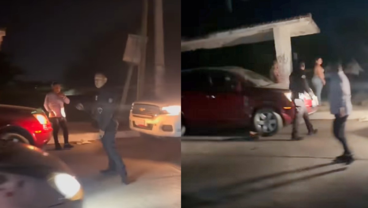 Elementos de la Guardia Estatal pelean con ciudadanos
