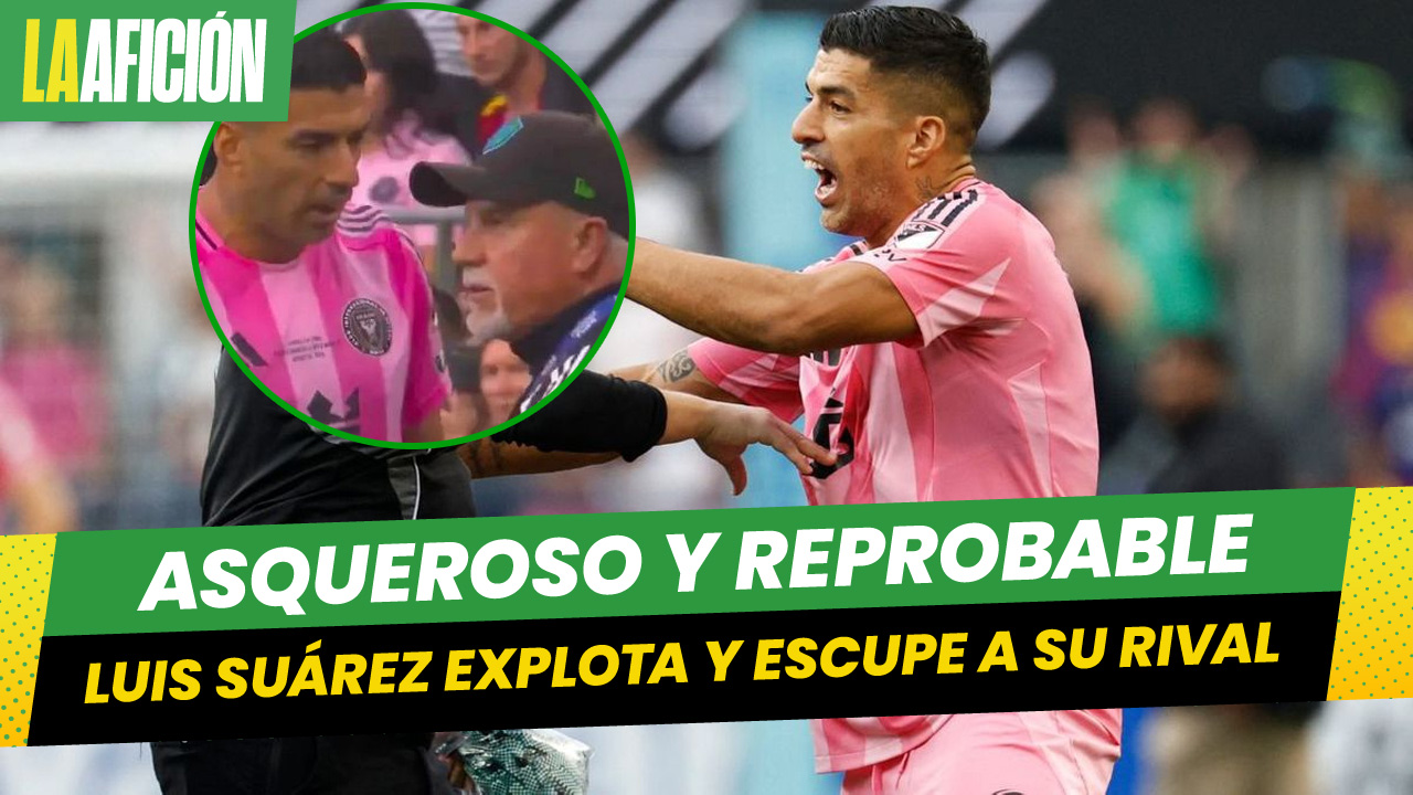 Luis Suárez lanza escupitajo a elemento del staff del Seattle Sounders tras perder la final