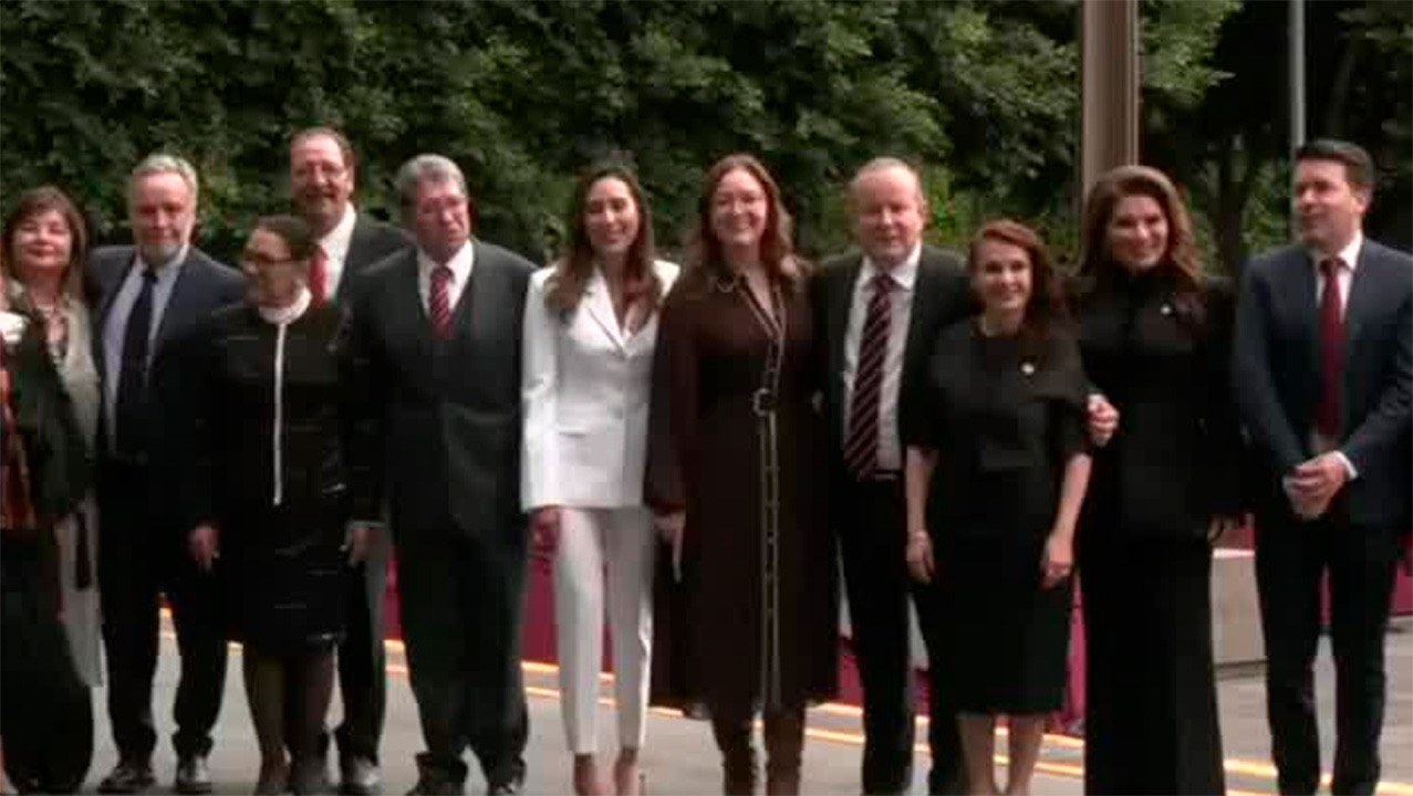 Secretaria de Gobernación llega al Senado para entregar el primer informe de Claudia Sheinbaum