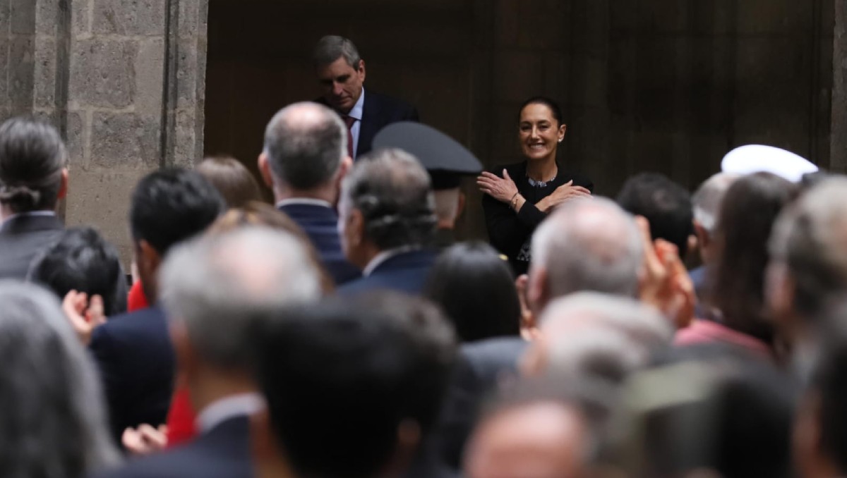 Claudia Sheinbaum llega a dar su primer Informe de gobierno. Foto: Octavio Hoyos