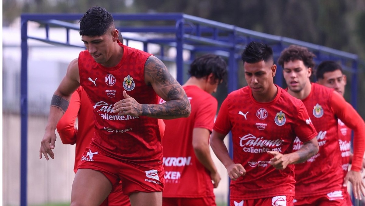 Entrenamiento de Chivas. (Cortesía)