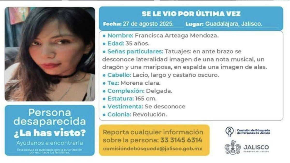 Franny tiene ya una semana desaparecida; familiares y amigos piden su pronto regreso (Foto: Especial)
