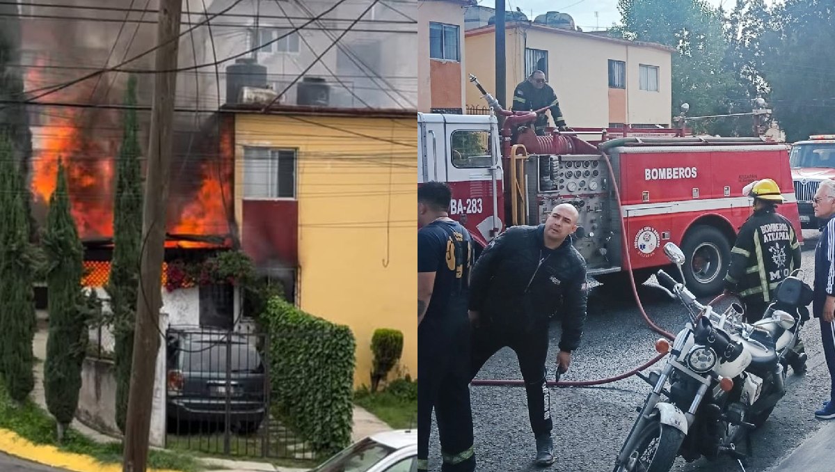 El incendio de una casa en Villas de la Hacienda, en Atizapán, habría sido provocado por una acumulación de gas. Foto: (Especial)