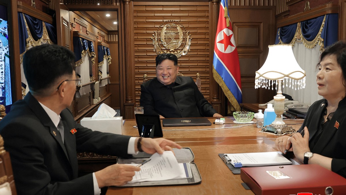 Jong Un viajó en su lujoso tren hasta China. | AFP