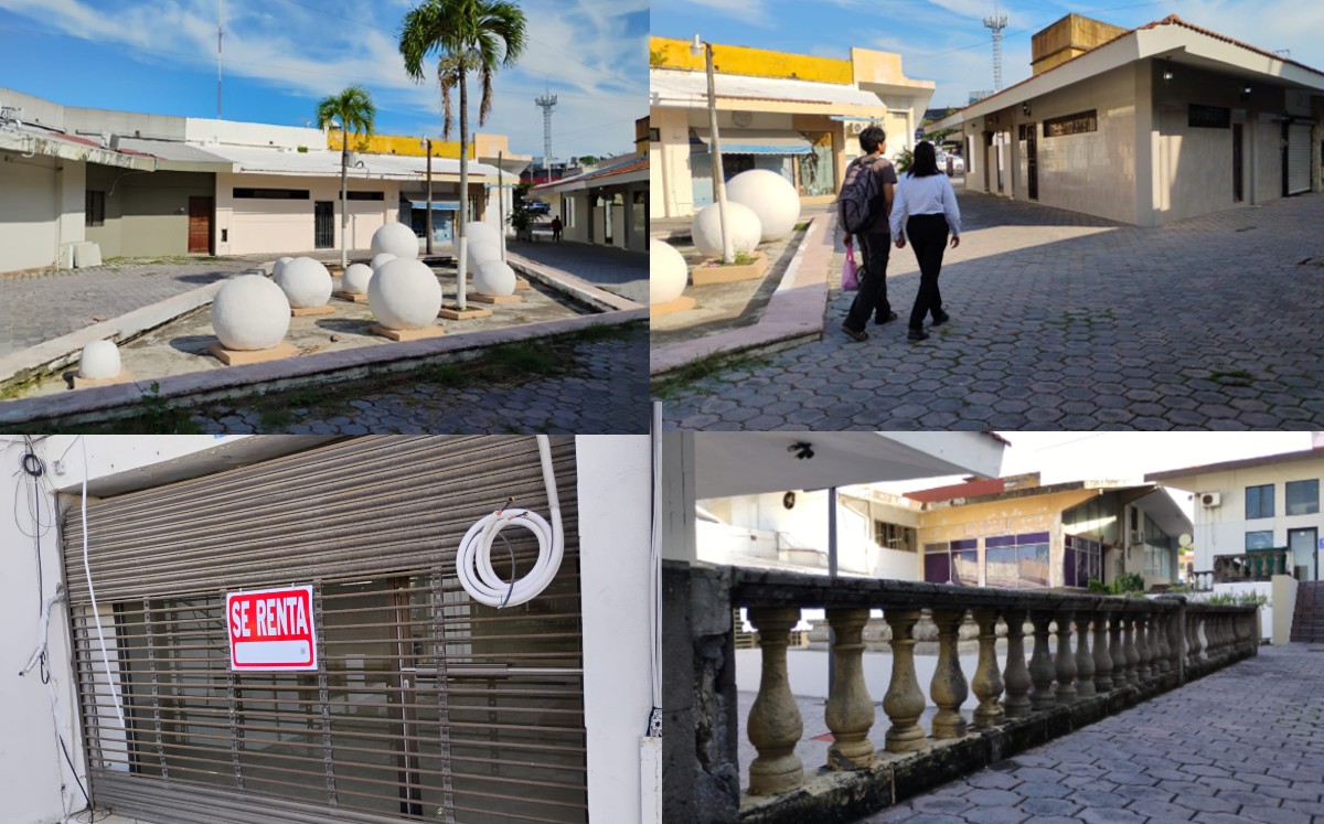 Plaza Palmas en Tampico actualmente.
