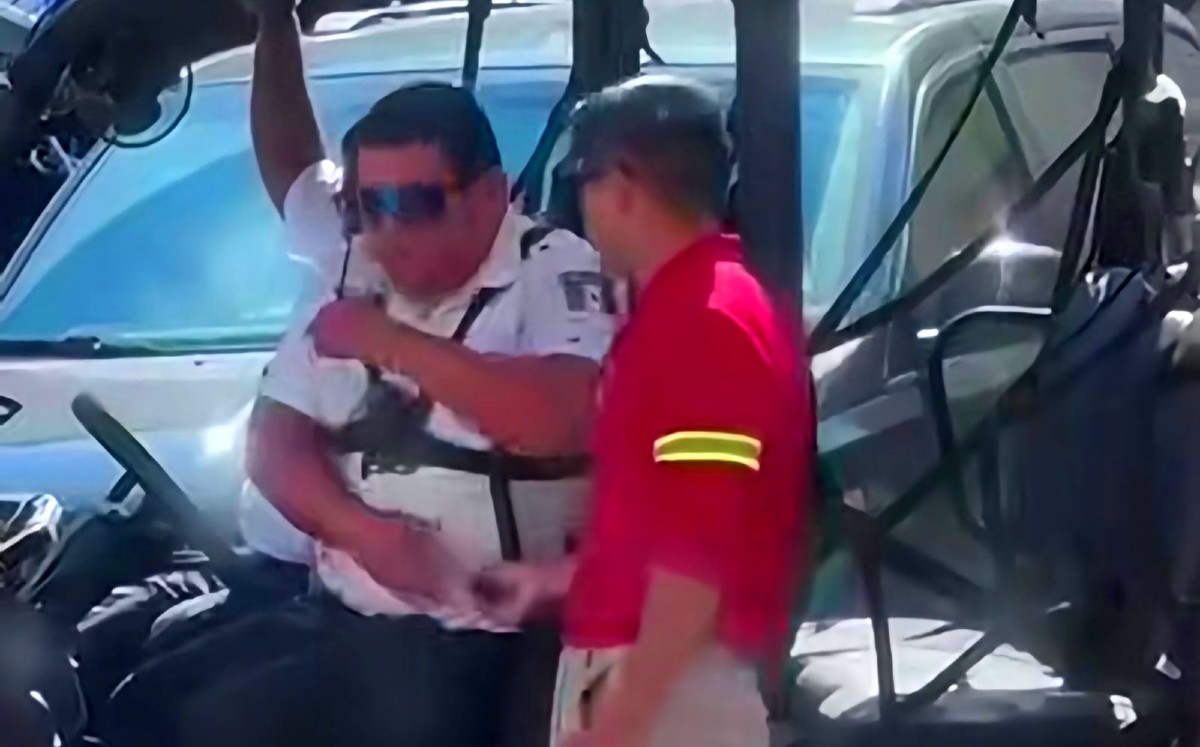 Agente de Tránsito fue denunciado a través de redes sociales.
