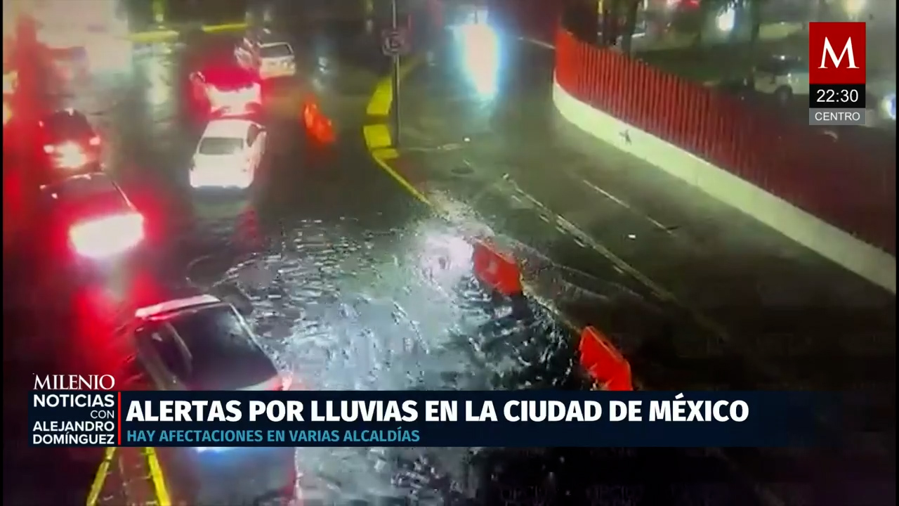 Alertas por lluvias activadas en la Ciudad de México, Gustavo A. Madero en alerta púrpura