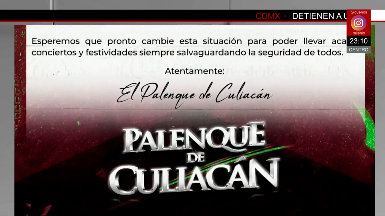 Cancelación del Palenque de Culiacán por violencia preocupa a los habitantes