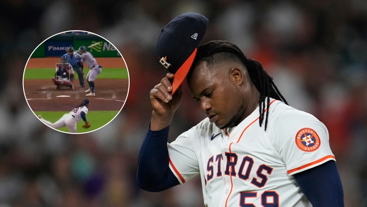 Framber Valdez pidió disculpas tras el caos vivido contra los Yankees (AP / Captura de pantalla X @MLBNetwork)