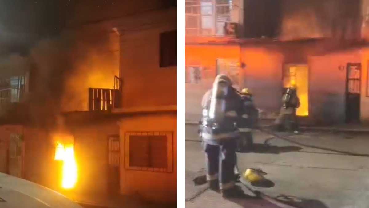 Incendio en Irapuato deja a una familia sin casa y provoca la muerte de tres perros en la colonia Miguel Hidalgo.