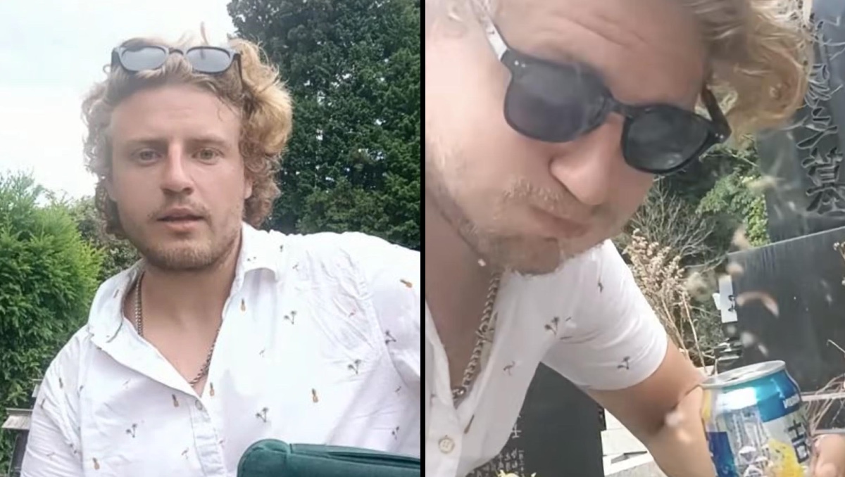 Influencer australiano genera indignación tras beber una cerveza colocada en una ofrenda | ESPECIAL