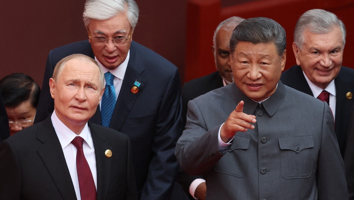 Putin y Trump presenciaron al "Ejército imparable" de China. | AFP