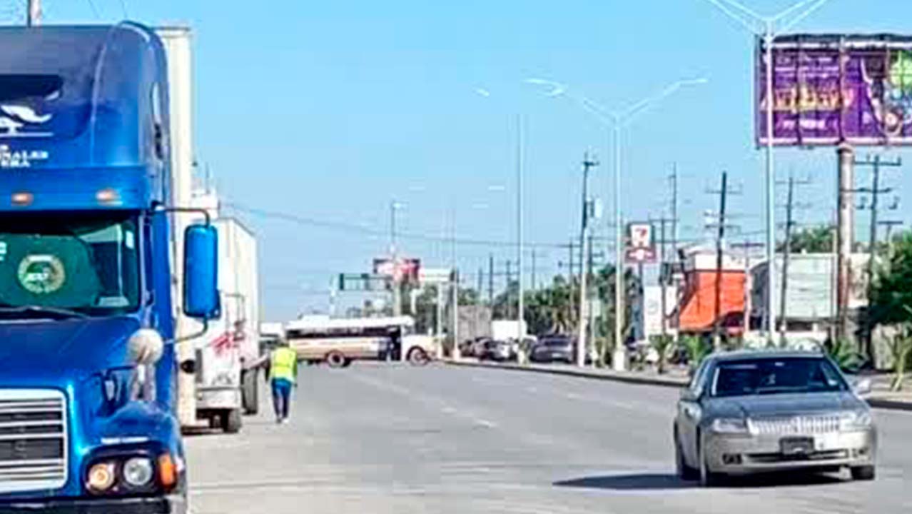 Reportan balacera y bloqueos en distintos puntos de Matamoros, Tamaulipas