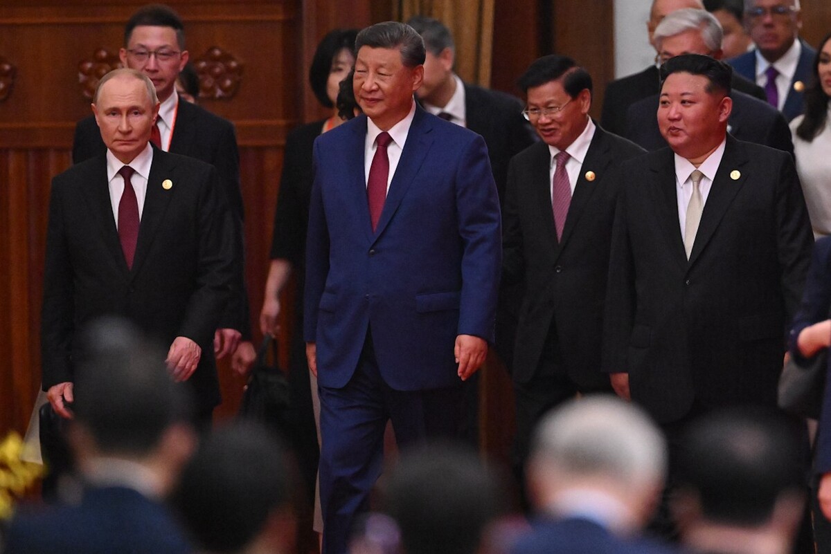 Vladimir Putin, Xi Jinping y Kim Jong Un acuden al desfile. | AFP