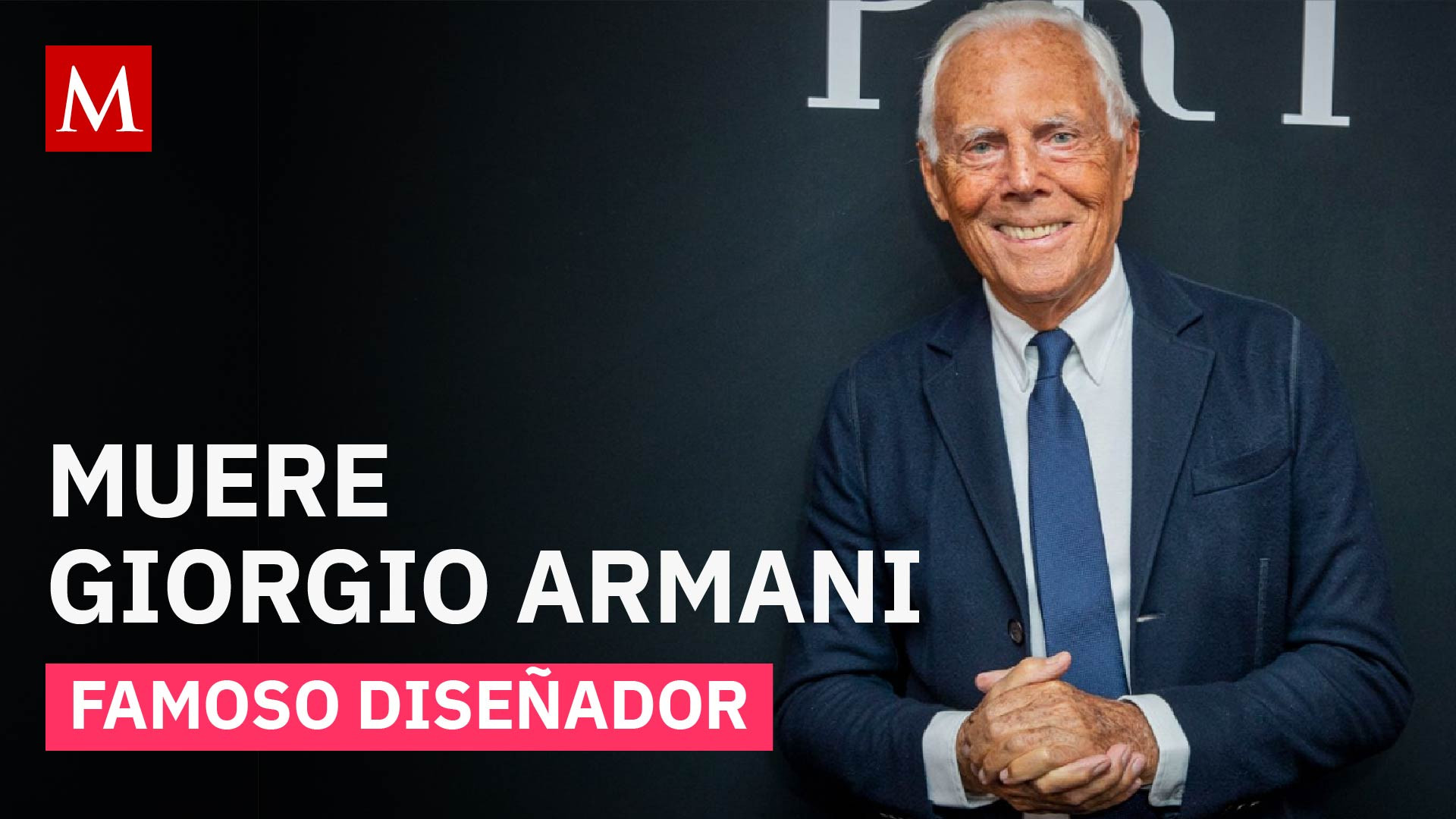 El famoso diseñador de moda italiano, Giorgio Armani, falleció a los 91 años de edad