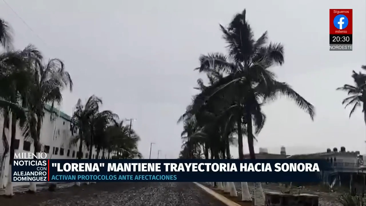 Huracán Lorena avanza hacia Baja California Sur y Sonora