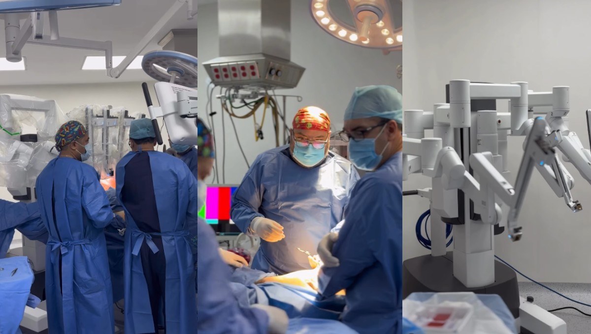 La cirugía se realizó utilizando el sistema de robótica Da Vinci. | Especial