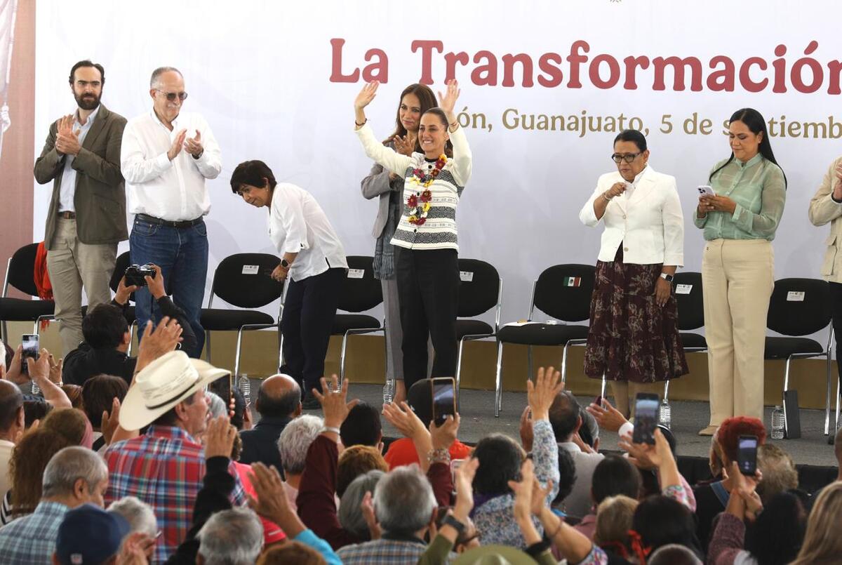 Claudia Sheinbaum desde la Expo Feria de León, Guanajuato. | Jorge Carballo