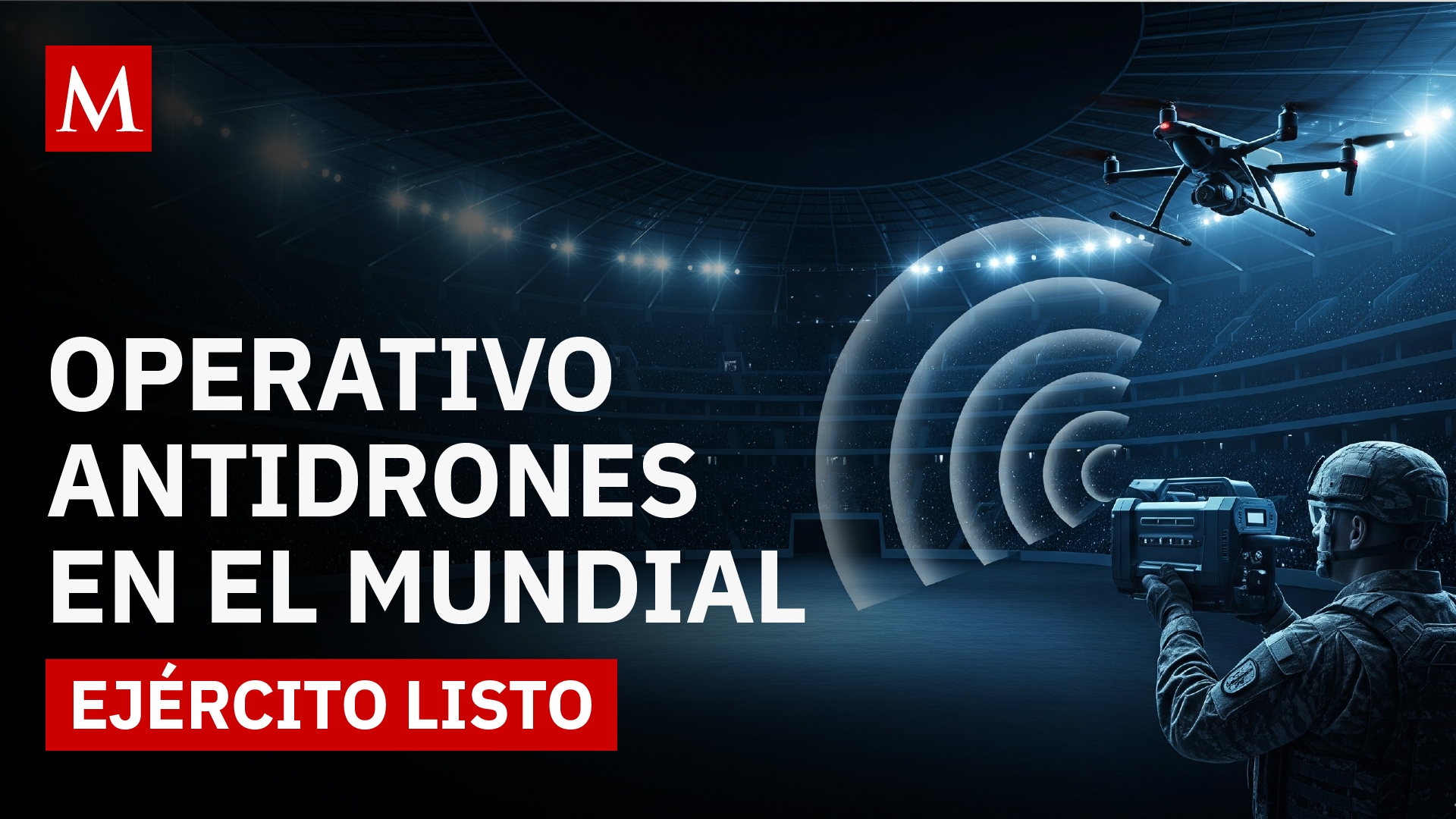 Ejército mexicano prepara operativo antidrones para proteger el Mundial 2026