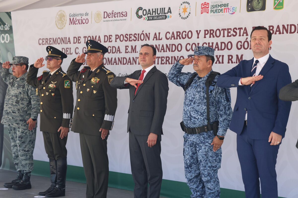 El General Fernando Colchado Gómez asumió como Comandante interino de la XI Región Militar, que abarca Coahuila y Chihuahua. | Especial