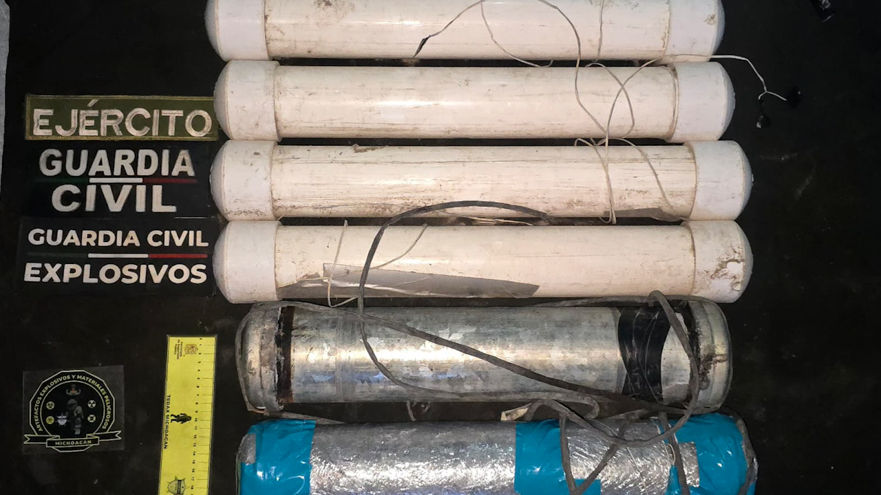 Incautan y desactivan seis artefactos explosivos en Michoacán