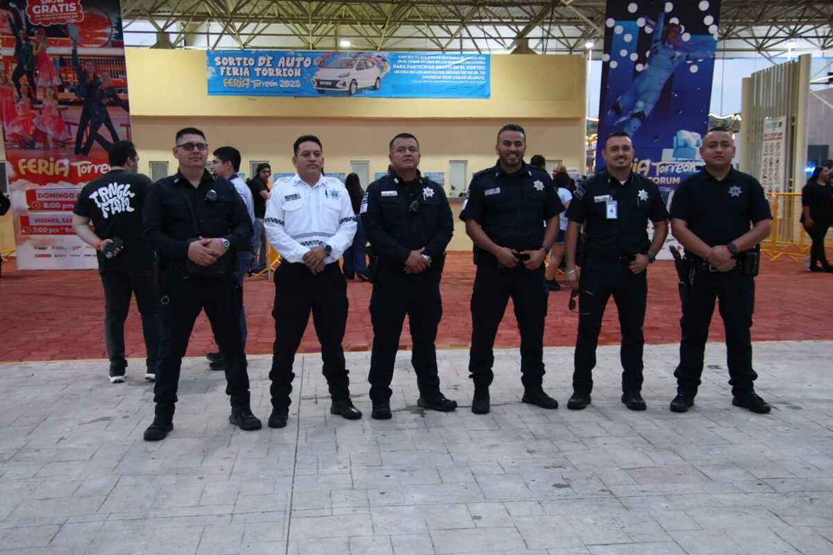 Inicia operativo de seguridad en la Feria de Torreón 2025. (Verónica Rivera)