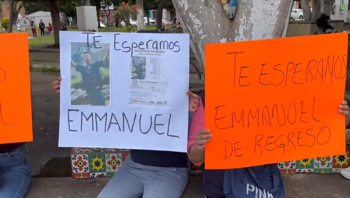 Protestan por desaparición de jóvenes en Amozoc, Puebla | Especial