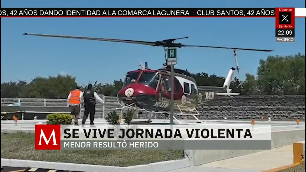 Trasladan a un menor herido durante tiroteos en Tamaulipas