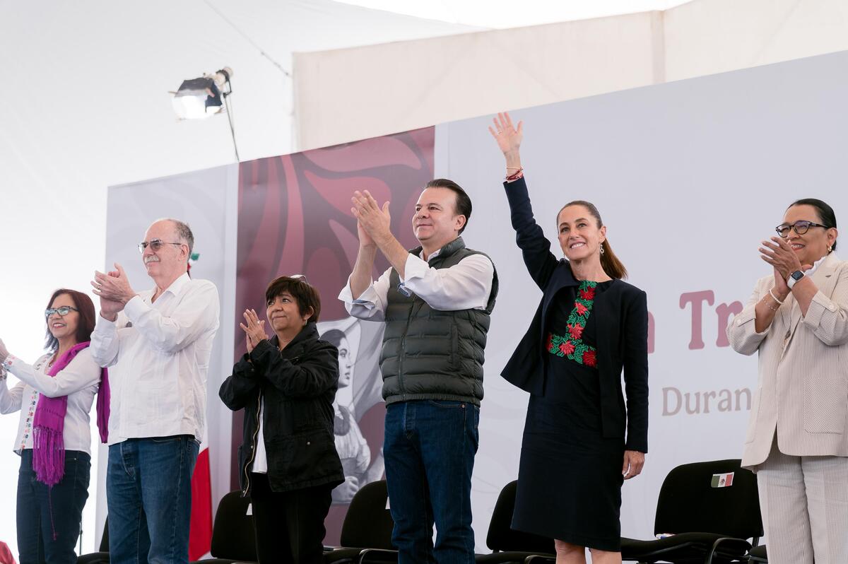 En Durango, visita de la Presidenta impulsa proyectos y apoyos. (Cortesía)