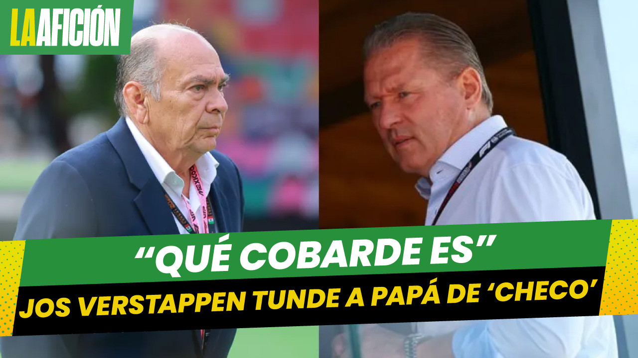Jos Verstappen llama "cobarde" al papá de 'Checo' Pérez en respuesta a declaraciones sobre Max y Red Bull